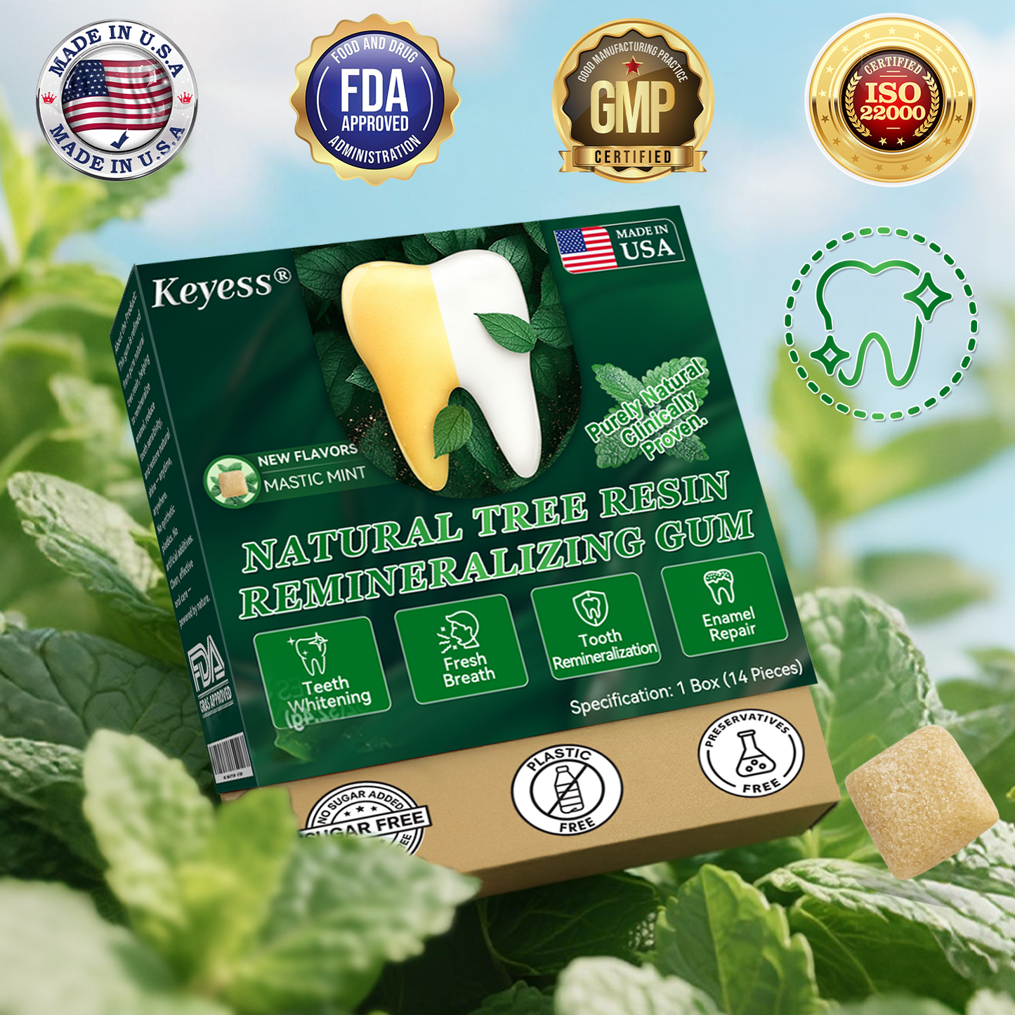 𝑂𝑓𝑓𝑖𝑐𝑖𝑎𝑙 𝑆𝑡𝑜𝑟𝑒👩‍⚕️🎁|𝐾𝑒𝑦𝑒𝑠𝑠® 𝑁𝑎𝑡𝑢𝑟𝑎𝑙 𝑇𝑟𝑒𝑒 𝑅𝑒𝑠𝑖𝑛 𝑅𝑒𝑚𝑖𝑛𝑒𝑟𝑎𝑙𝑖𝑧𝑖𝑛𝑔 𝐺𝑢𝑚🦷(Last 30 minutes of the limited-time offer!)