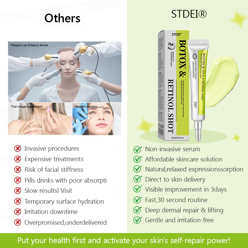 𝑶𝒇𝒇𝒊𝒄𝒊𝒂𝒍 𝑺𝒕𝒐𝒓𝒆🗽 |Regain youthful skin nown 💫STDEI® BOTOX & VITA A RETINOL SHOT Wrinkle Lift Tightening Cream